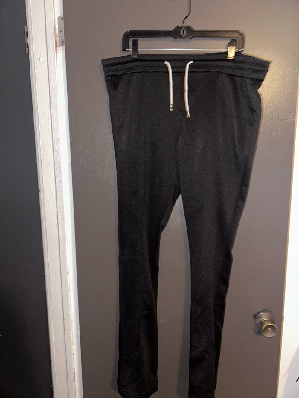 Men's Black Drawstring Jogger Pants